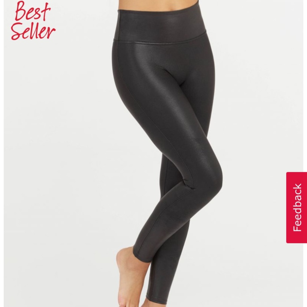 Spanx- Faux Leather Leggings